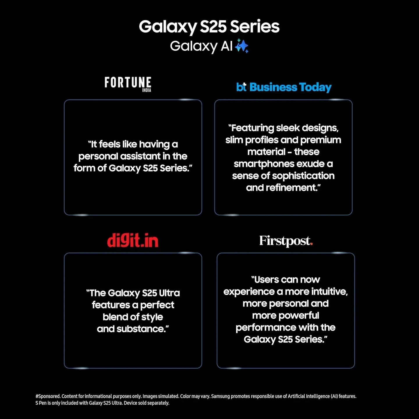 Samsung Galaxy S25 5G Smartphone with Galaxy AI (Icy Blue, 12GB RAM, 256GB Storage), Snapdragon 8 Elite, 50 MP Camera with ProVisual Engine and 4000mAh Battery - RENTOPC