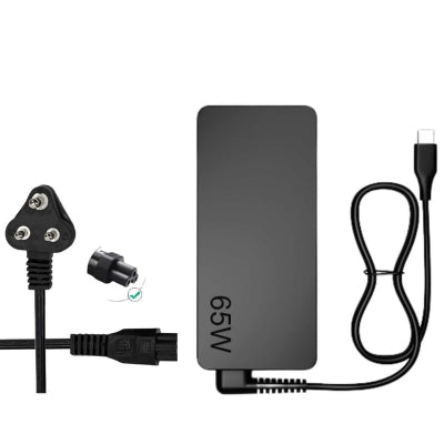 New Lenovo 65W Original Laptop Adapter C type – With Power Cord