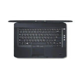 Black laptop on a white background