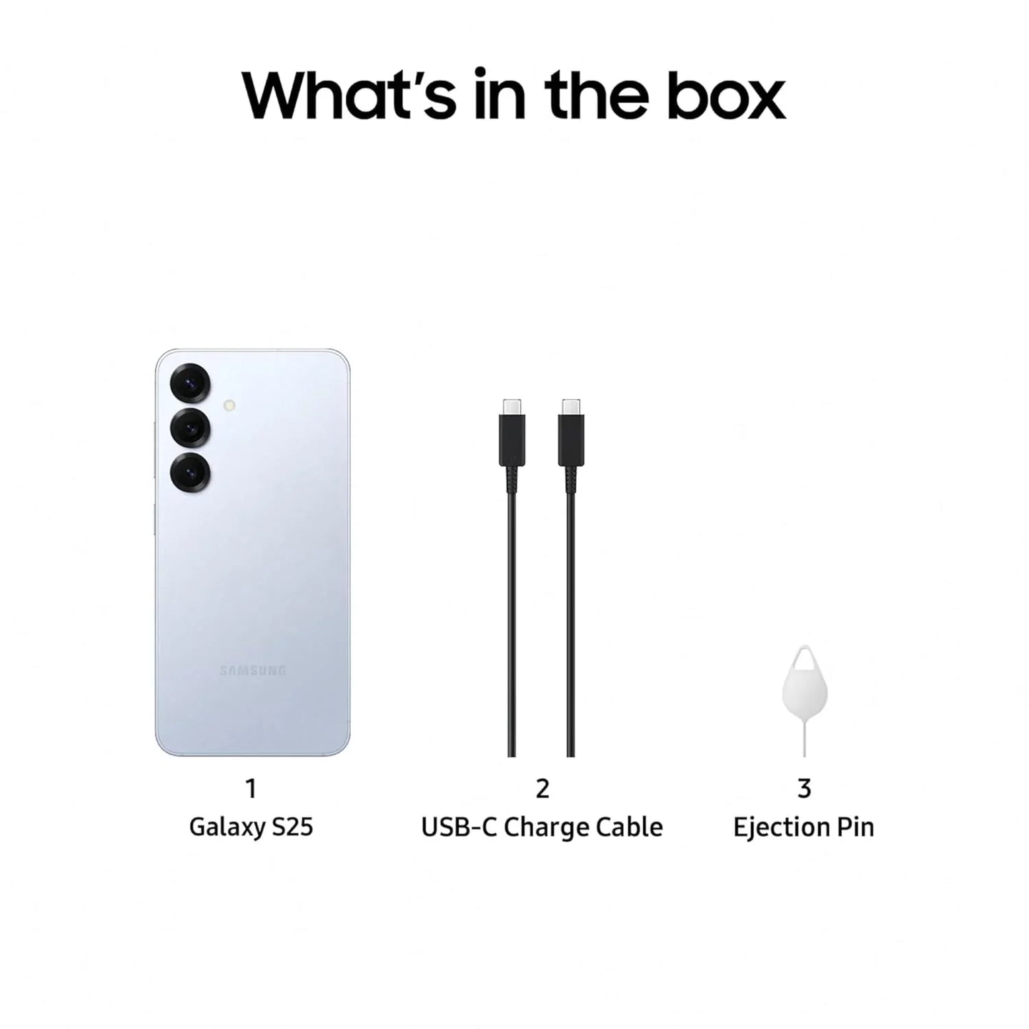 Samsung Galaxy S25 5G Smartphone with Galaxy AI (Icy Blue, 12GB RAM, 256GB Storage), Snapdragon 8 Elite, 50 MP Camera with ProVisual Engine and 4000mAh Battery - RENTOPC