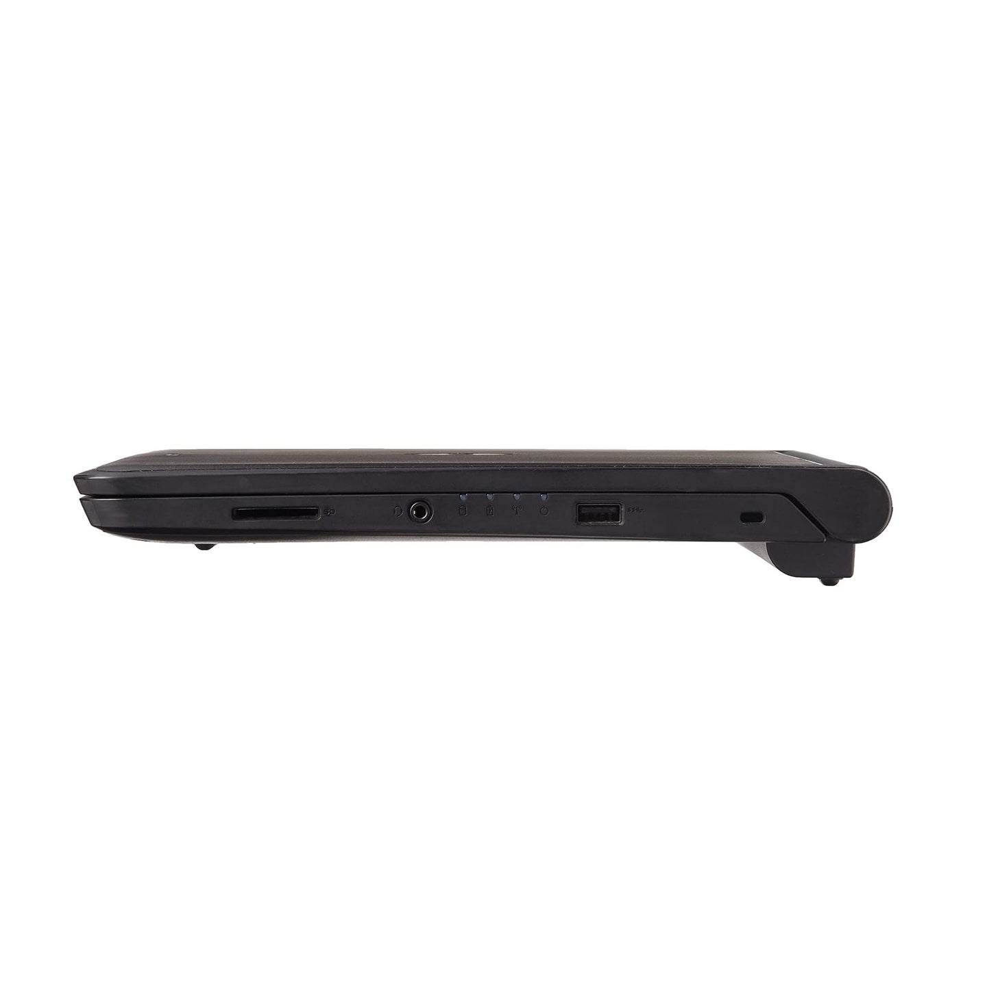 Dell Latitude 3340 laptop closed and viewed from the front-right angle, showing the lid design and right-side ports