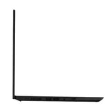 Black laptop on a white background