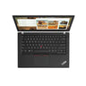 Black ThinkPad laptop on a white background