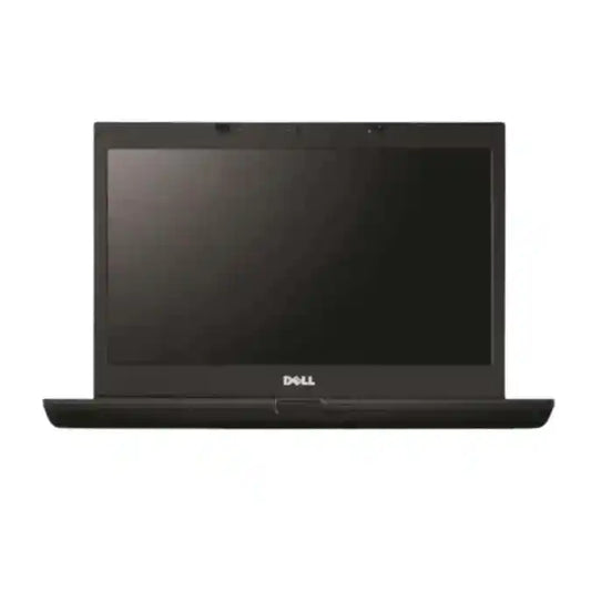 Black Dell laptop on a white background
