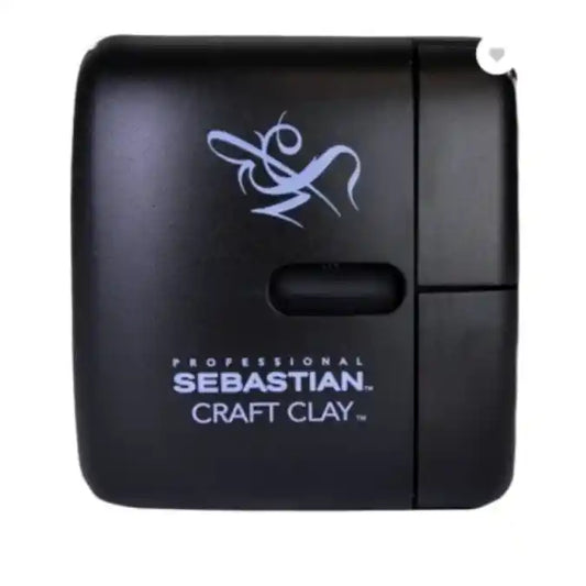 Black container with 'Professional Sebastian Craft Clay' branding on a white background