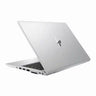 Open laptop with HP logo on a white background