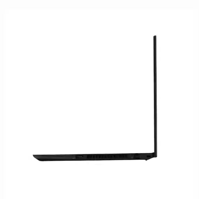 Black laptop on a white background