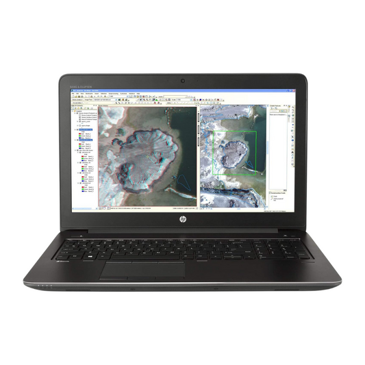 HP Zbook Intel QuadCore Xeon E3-1505M V5 @ 2.8 Ghz Processor 4GB Nvidia Quadro M2000M Graphic 15.6" Laptop
