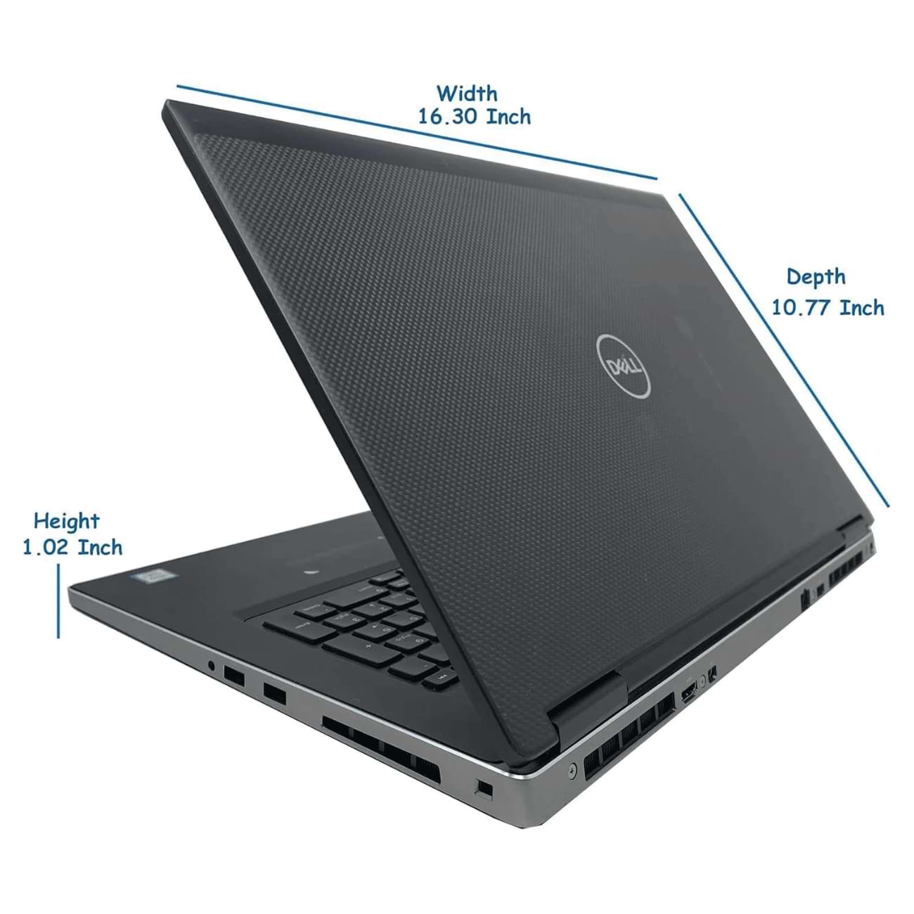 Dell precision 7730 Intel i7-8850H @2.6 Ghz 8th gen 6 cores FHD Nvidia Quadro P3200 6gb graphics card 17.3" laptop
