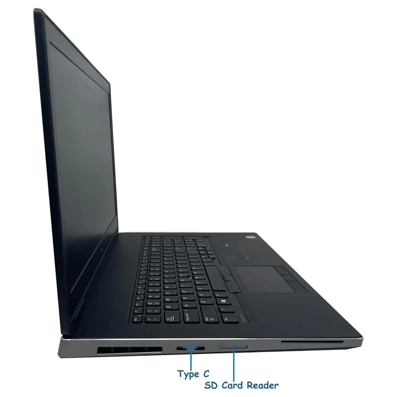 Dell precision 7730 Intel i7-8850H @2.6 Ghz 8th gen 6 cores FHD Nvidia Quadro P3200 6gb graphics card 17.3" laptop
