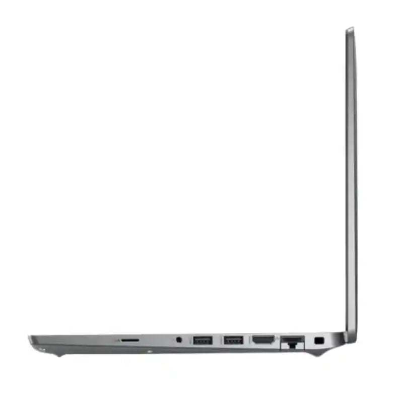 Laptop with open lid on a white background