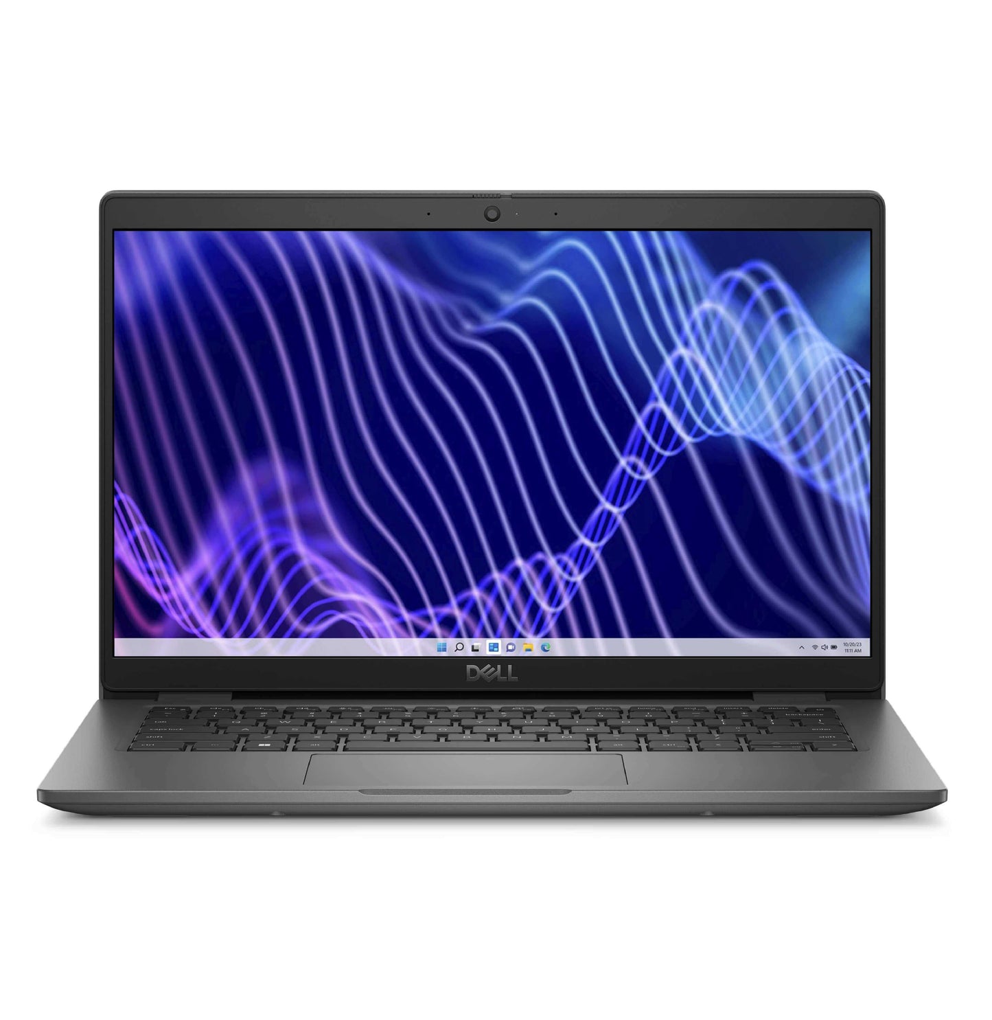 Dell Latitude 3440 laptop showing 13.3-inch touchscreen display, keyboard, and touchpad.- Rentopc