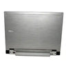 Silver Dell laptop on a white background