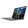 Laptop with a cityscape on the screen on a white background