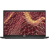 Laptop with a geometric pattern on the screen on a white background