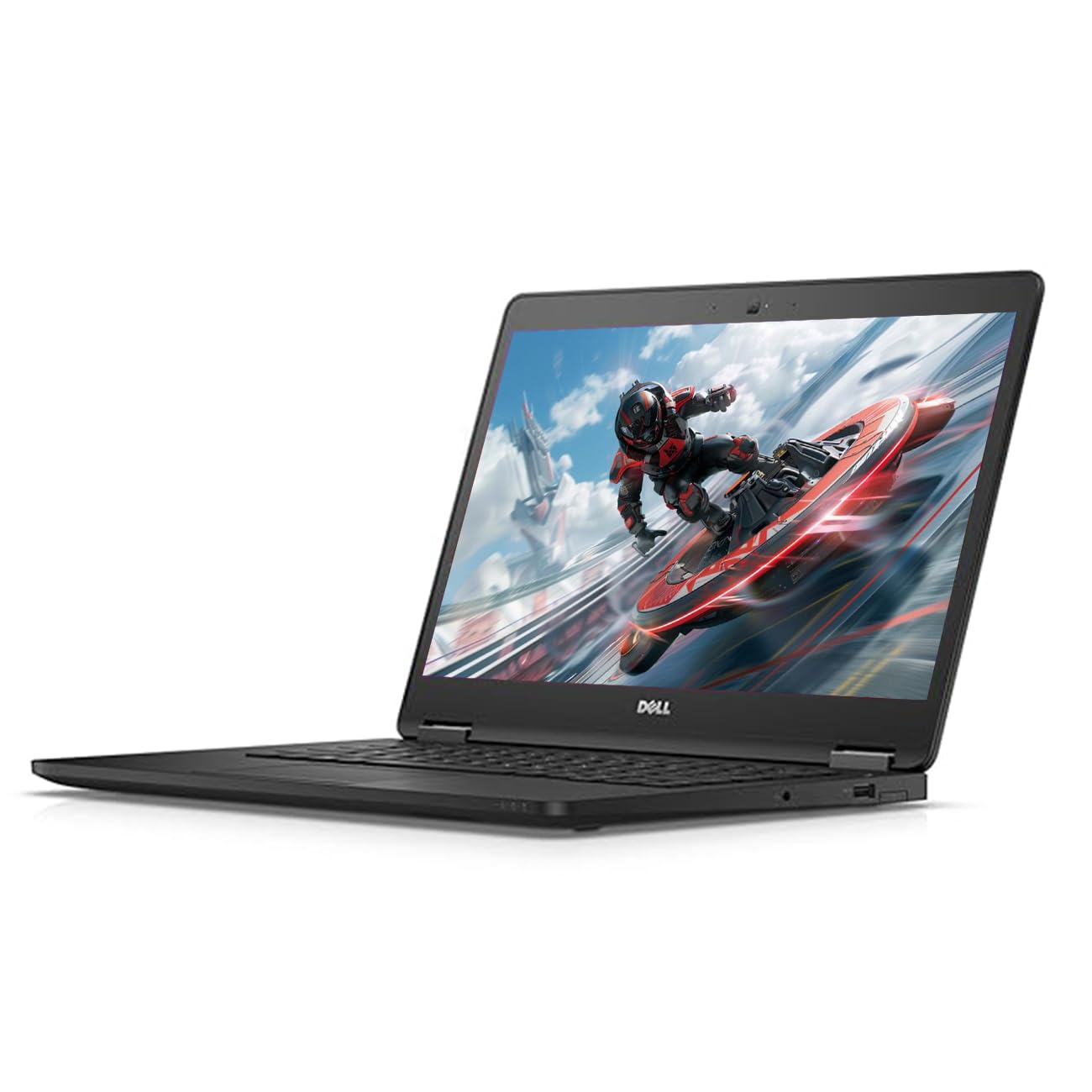 Dell Latitude 7470 i7 6th Gen laptop right side showing HDMI, mini DisplayPort, USB port, and SD card reader.- Rentopc