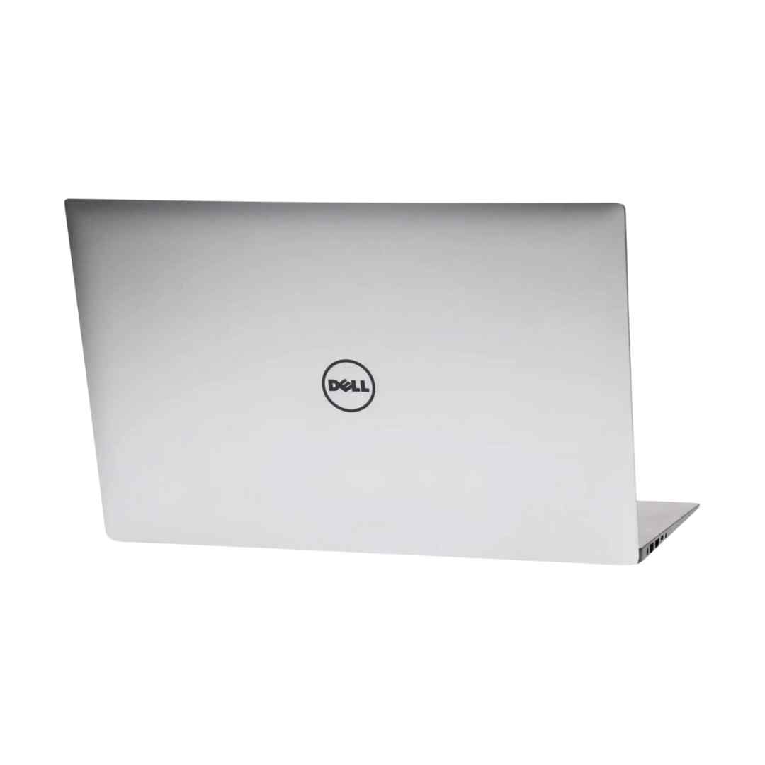 Dell Precision 5530 mobile workstation laptop with silver lid design and centered Dell logo, showcasing sleek aluminum finish.- Rentopc
