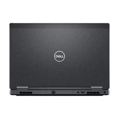 Black Dell laptop on a white background