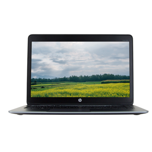 HP EliteBook 1040 G2 14 inch touchscreen laptop with Intel Core i7 5th Gen processor, open angled front view showing slim silver body.-Rentopc
