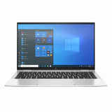 Laptop with Windows operating system on the screen on a white background