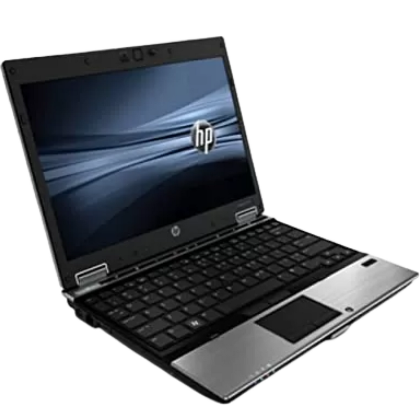 Left side of HP EliteBook 2540p featuring VGA port, USB ports, and headphone jack.- Rentopc