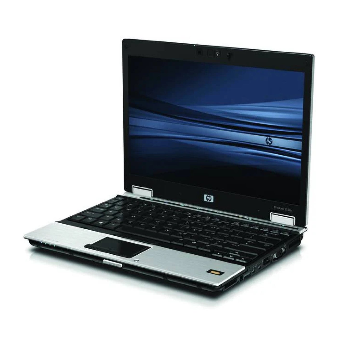 Right side of HP EliteBook 2540p with optical drive, USB port, and ExpressCard slot.- Rentopc