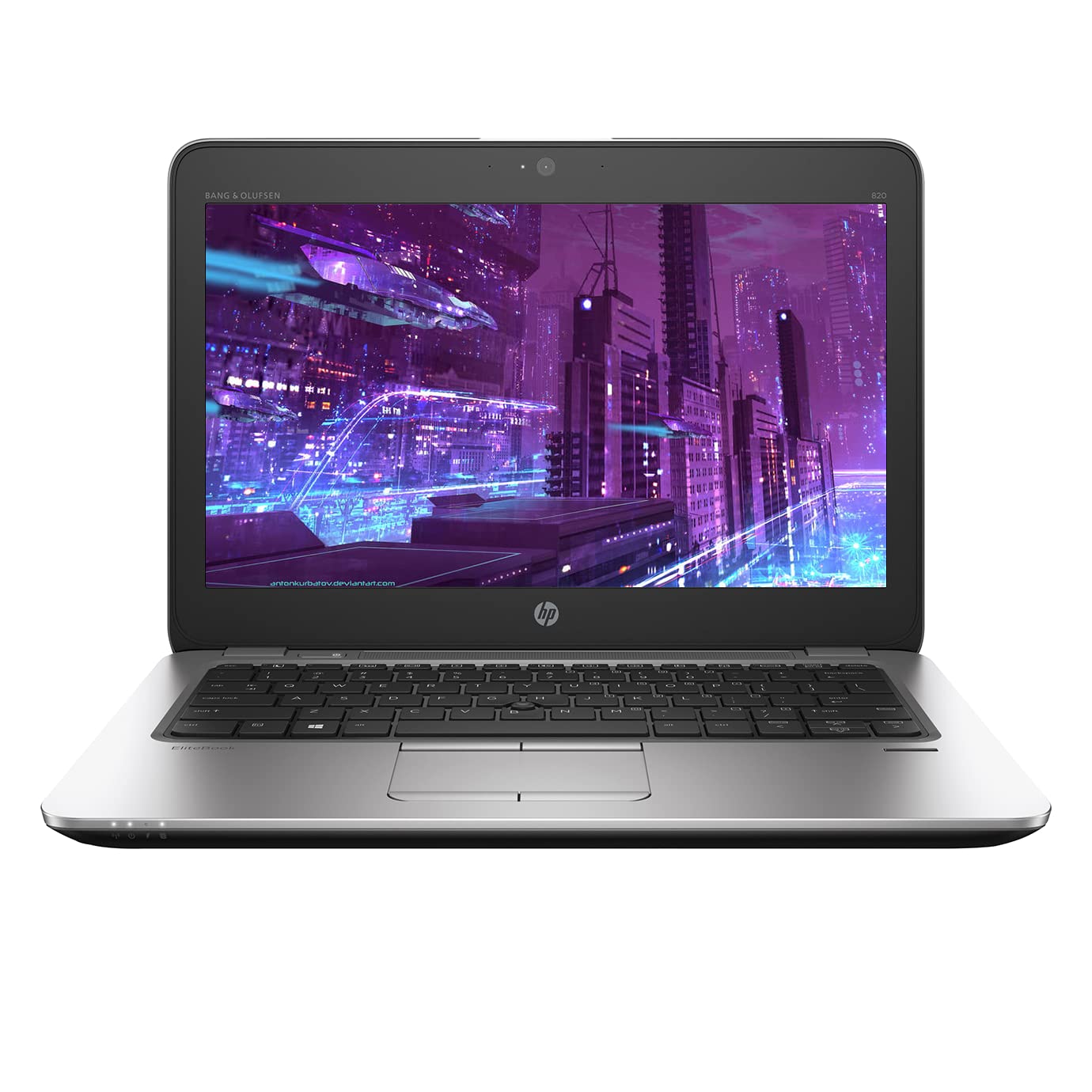 HP EliteBook 820 G2 Intel Core i5/i7 12.5" laptop open, displaying screen, keyboard, and touchpad.-Rentopc