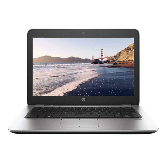 HP EliteBook 820 G3 laptop front open view showing 12.5-inch display, keyboard, and touchpad.-Rentopc