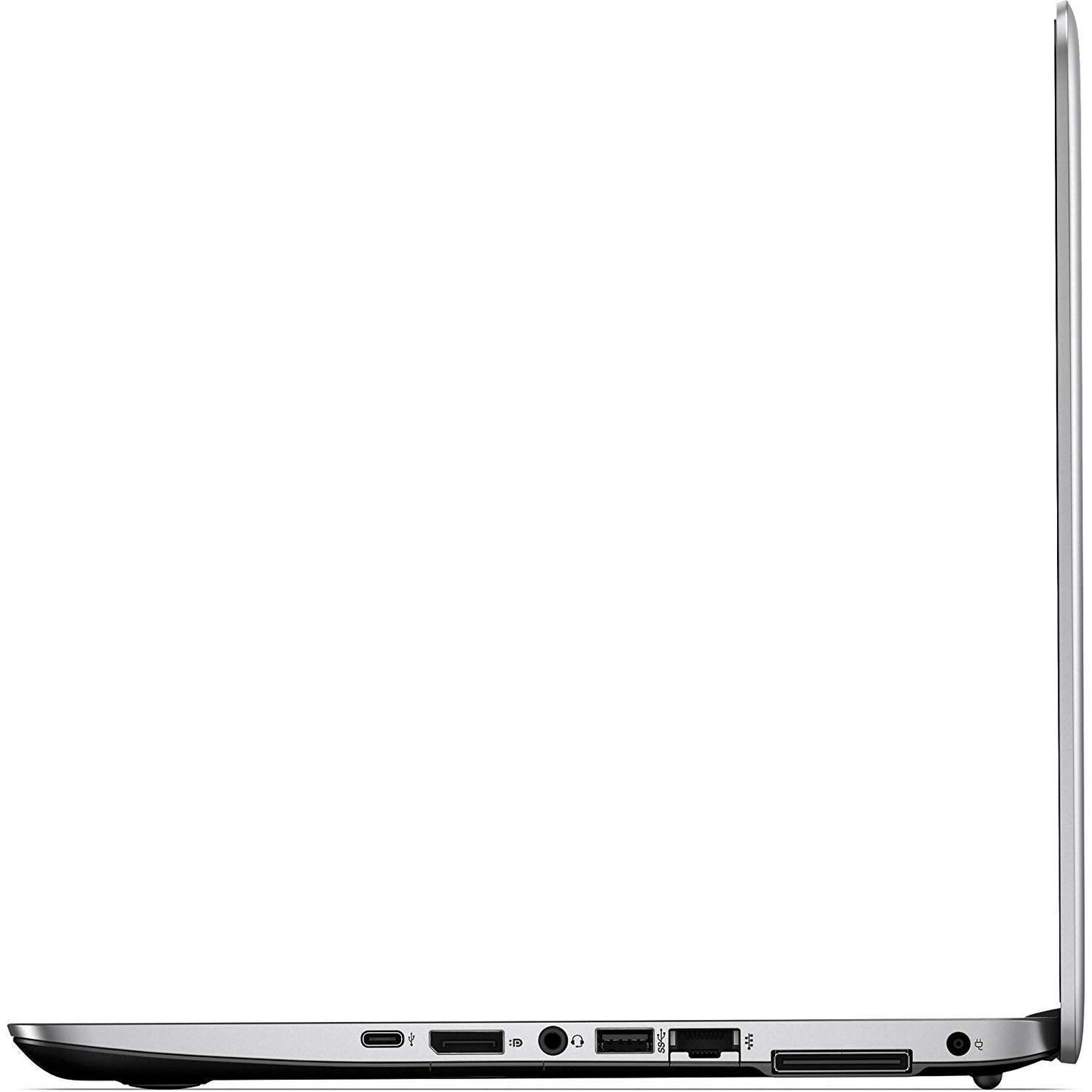 HP EliteBook 840 G3 laptop L-shape right side view showing VGA port, USB port, SD card slot and headphone jack.- Rentopc