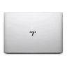 Silver HP laptop on a white background