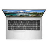 Laptop with a scenic display on a white background
