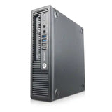 HP EliteDesk computer tower on a white background