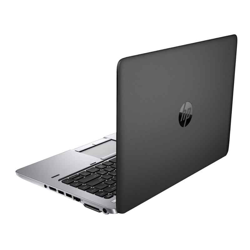 HP ProBook 745 G2 14-inch laptop top view with silver lid and HP logo centered.- Rentopc
