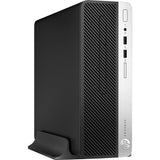 HP ProDesk computer tower on a white background