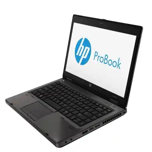 HP ProBook laptop on a white background