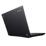 Black Lenovo laptop on a white background