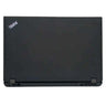 Black ThinkPad laptop on a white background