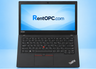 Lenovo ThinkPad L480 top view with RentOPC.com branding