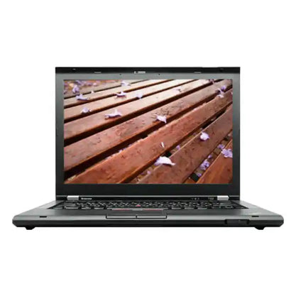 laptop front with open display
