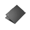 A closed Lenovo ThinkPad laptop shown at an angle on a plain white background.