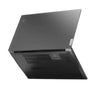 Lenovo laptop with open lid on a white background