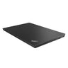 Black Lenovo laptop on a white background