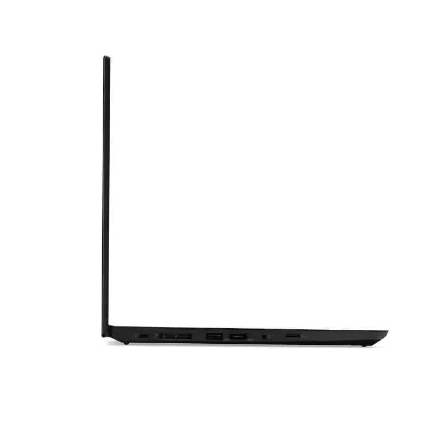Lenovo ThinkPad L14 14-inch laptop, showing the left-side connectivity slots including USB and HDMI ports.- Rentopc
