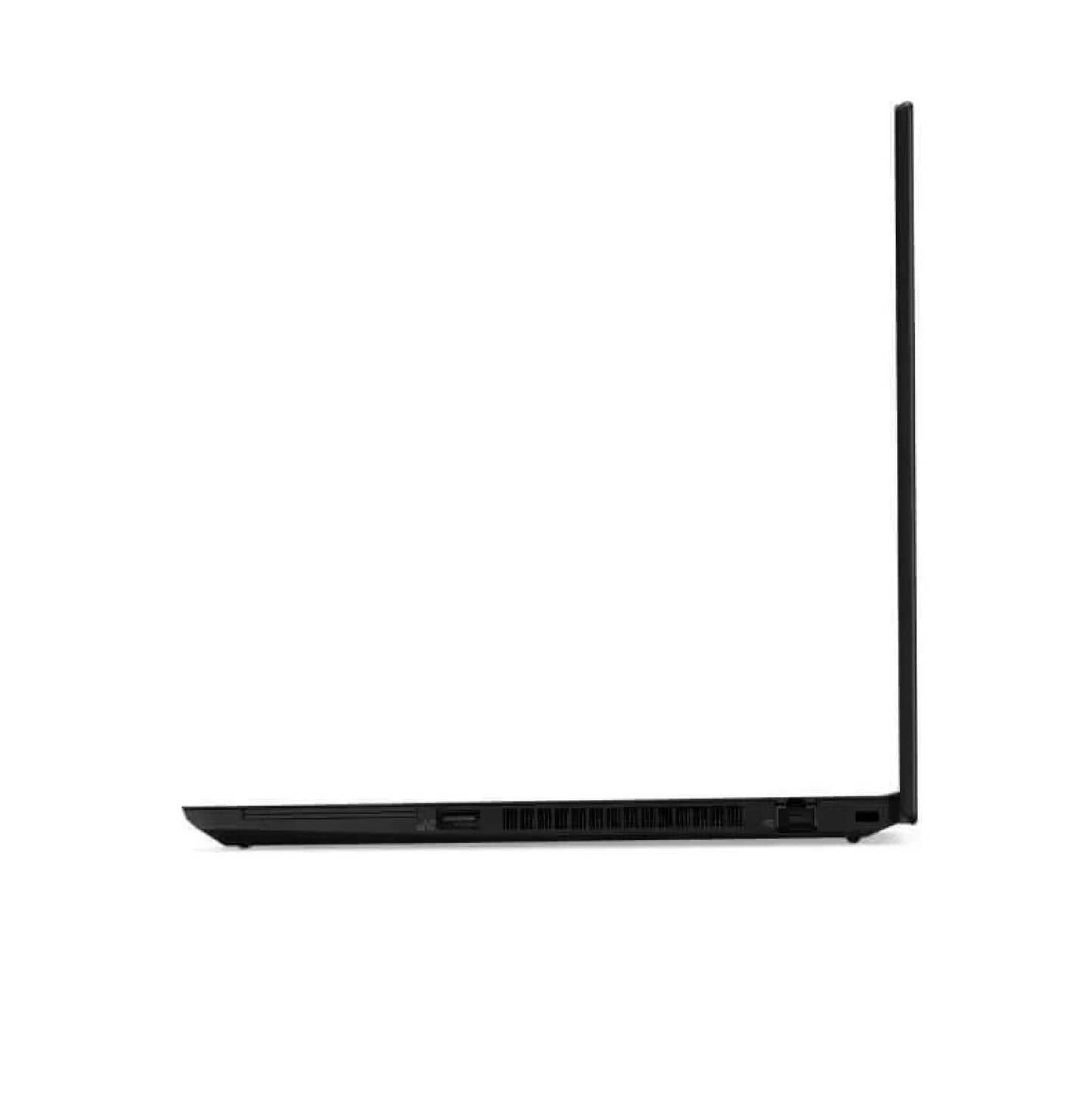  Lenovo ThinkPad L14 14-inch laptop, showcasing cooling vents, USB ports, and audio jack.- Rentopc