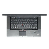 Laptop with ThinkPad logo on a white background