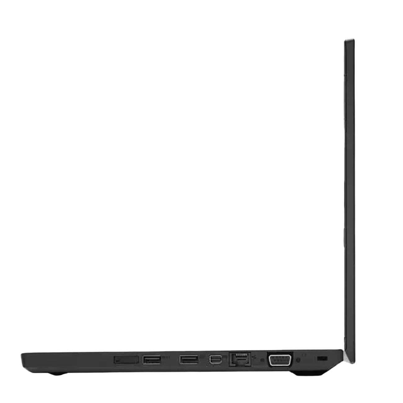Lenovo ThinkPad L470 right side view showing optical drive, USB port, and audio jack.- Rentopc
