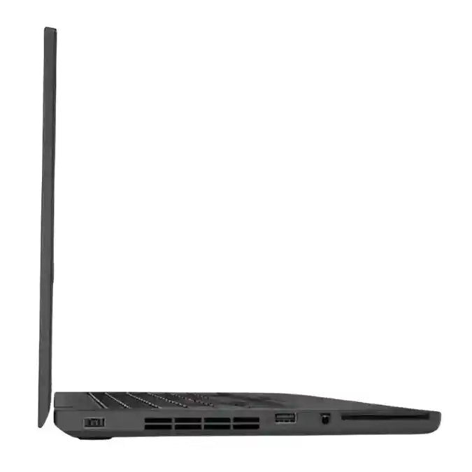 Silver laptop on a white background