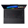 Black ThinkPad laptop on a white background