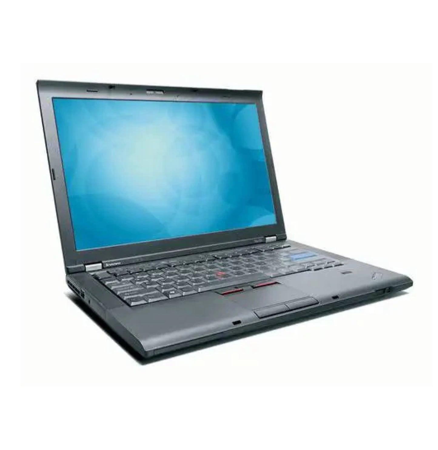 Left side of Lenovo ThinkPad T410 with USB ports, VGA output, and cooling vent.- Rentopc