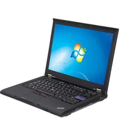 Right side of Lenovo ThinkPad T410 featuring DVD drive, USB, and audio jack.- Rentopc

